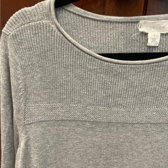 Caslon grey sweater tunic top size Small - Picture 3 of 6